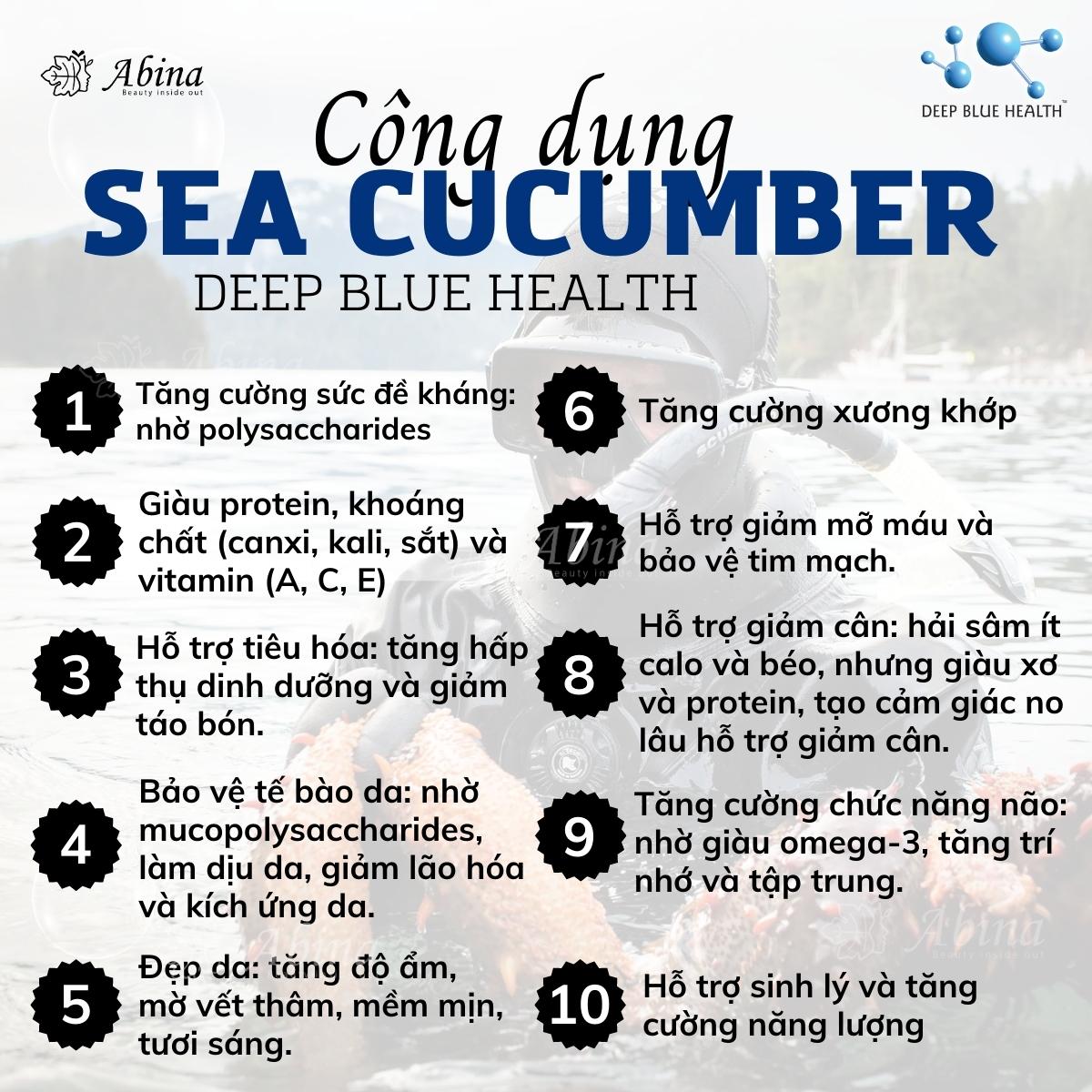 Viên Uống 100% Hải Sâm Deep Blue Health Sea Cucumber